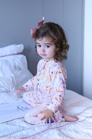 Unicornios enterizo de bambú doble cierre