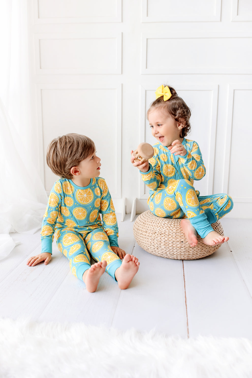 Citrus pijama de dos piezas hecho de bambú