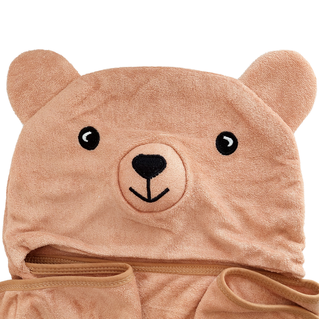 Oso cariñoso toalla con capucha