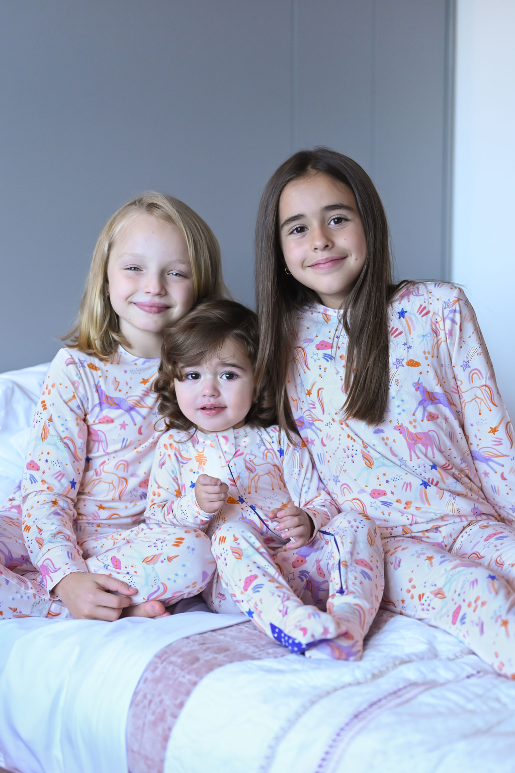 Unicornios enterizo de bambú doble cierre