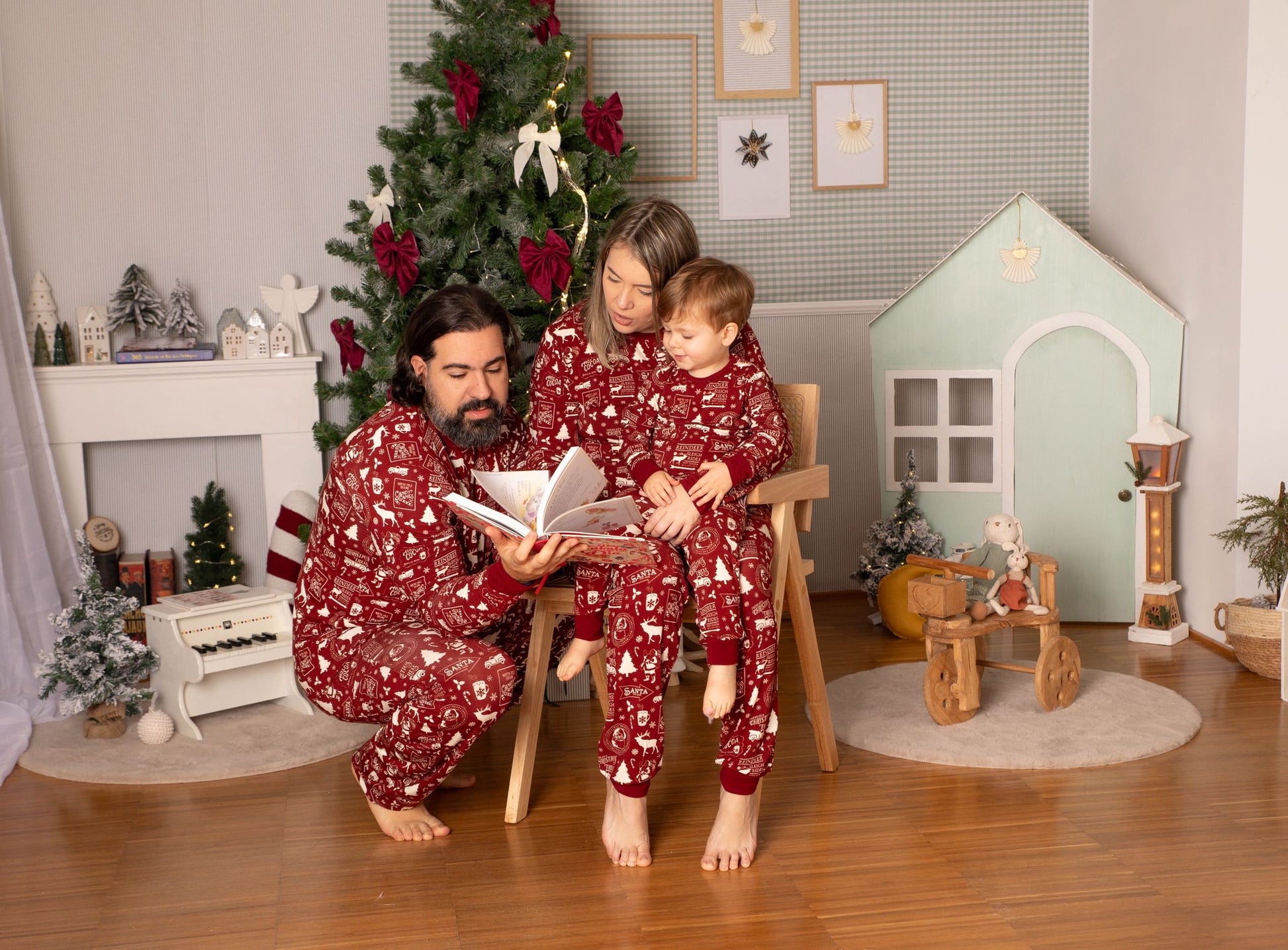 Santa stop here set pijama de Hombre