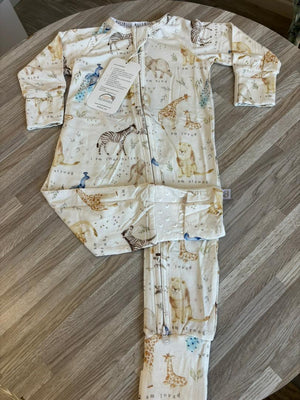Pijama enterizo de bambú para bebé, doble cierre | I am