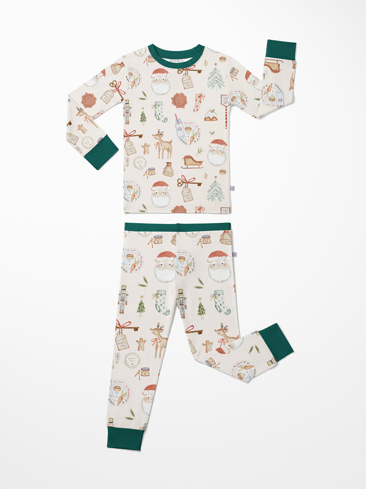 Santa Magic Key  pijama de dos piezas hecho de bambú