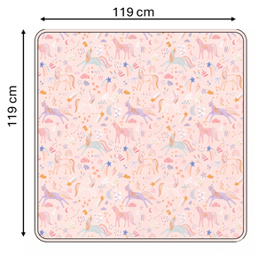 Manta Reversible Bambú | Unicornios