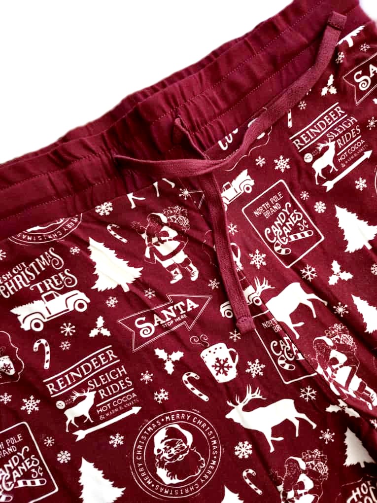 Santa stop here set pijama de Mujer