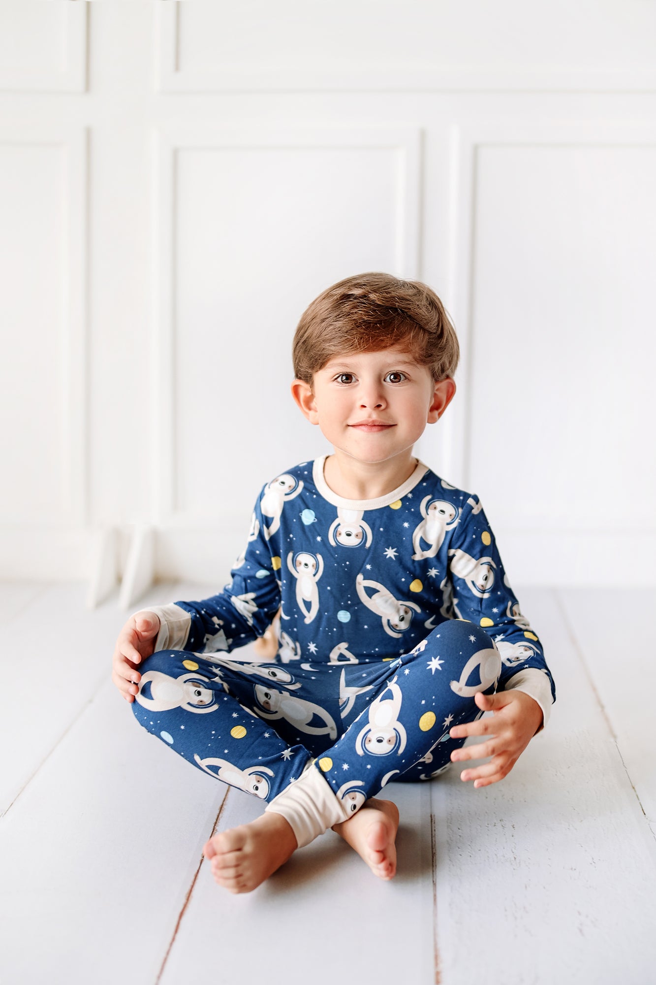 Space adventure pijama de dos piezas de bambú